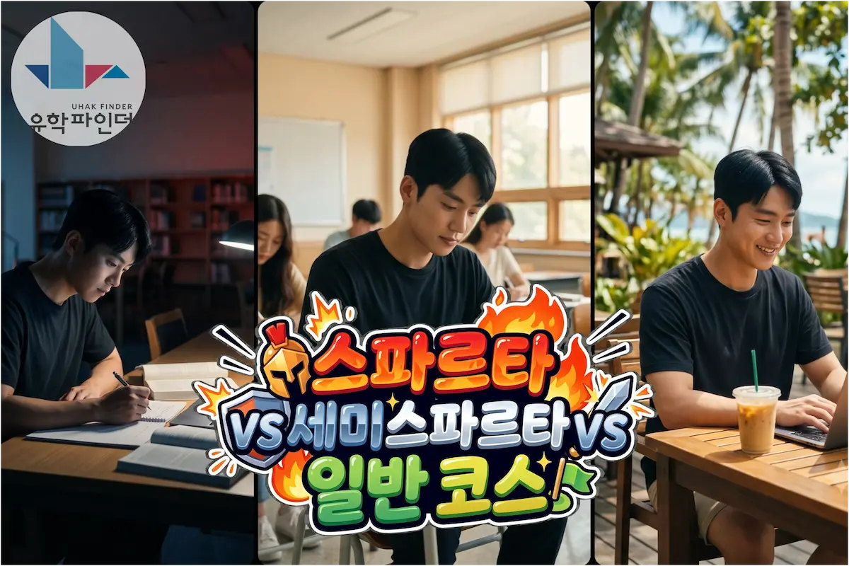스파르타 VS 세미스파르타 VS 일반 코스 비교