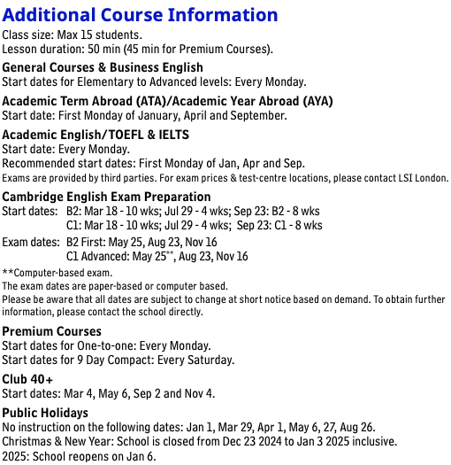 LSI 케임브리지 연수비용